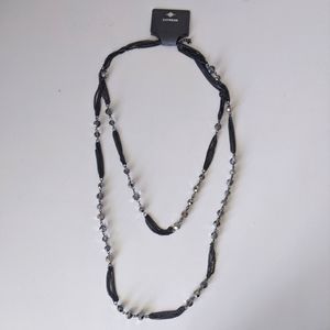 Express gray and silver necklace